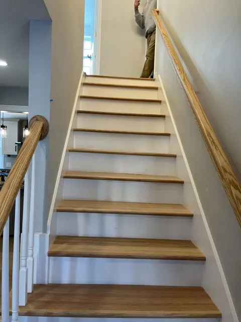 Custom oak staircase & railings